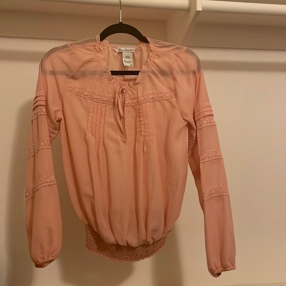 American Rag Tops - 2/$10 Light Orange Long Sleeve